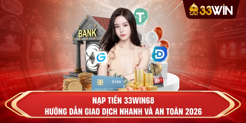 Nạp tiền 33win68 – Hướng dẫn giao dịch nhanh và an toàn 2026